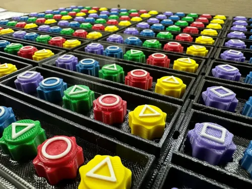 3D printani dijelovi u različitim bojama